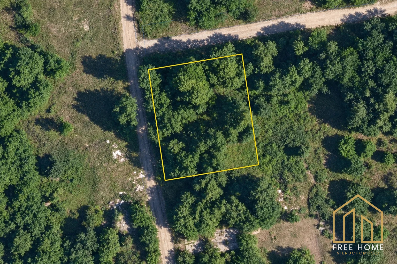 Działka budowlana przy lesie, Głogówko, 1000 m²