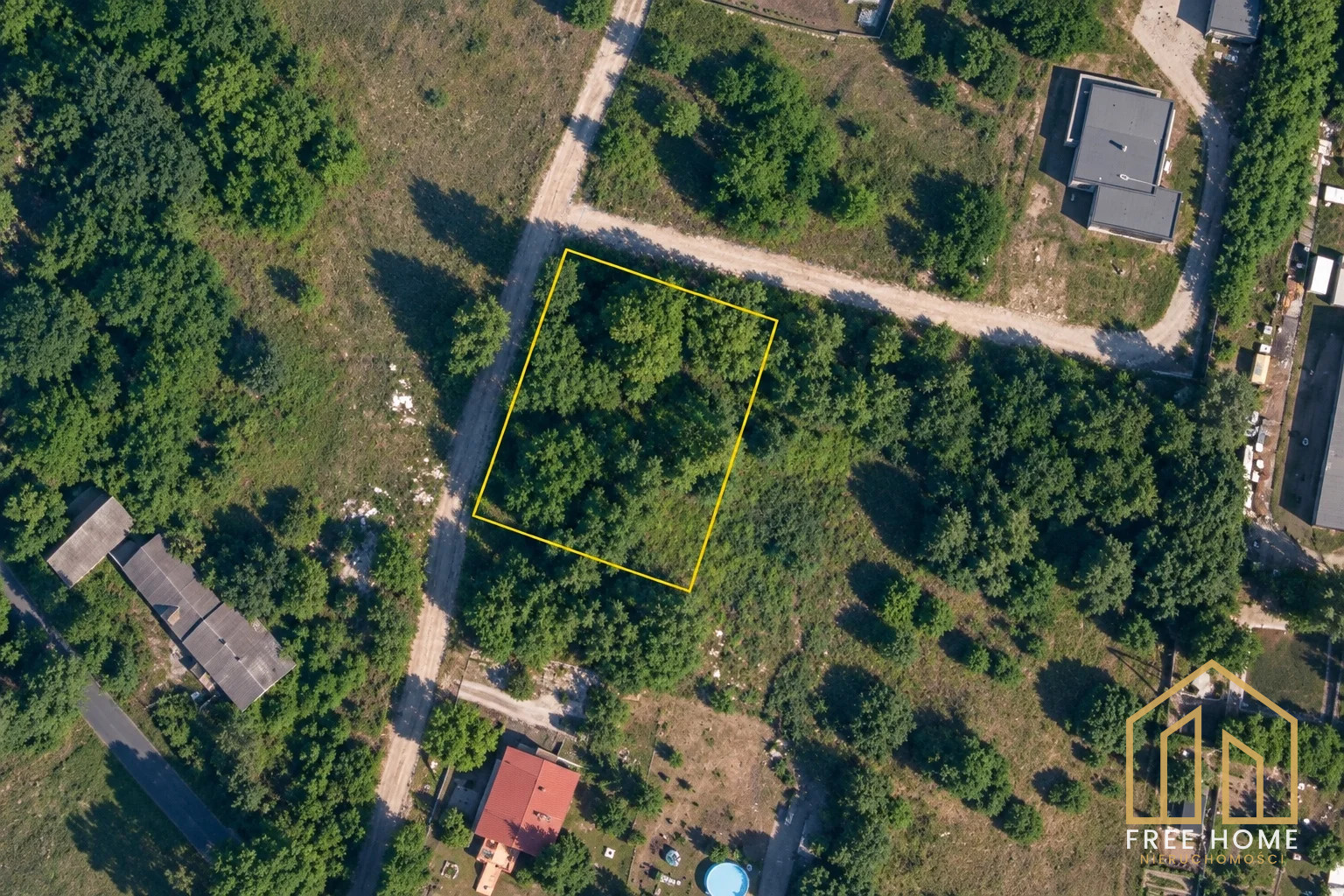 Działka budowlana przy lesie, Głogówko, 1000 m² — miniatura 2