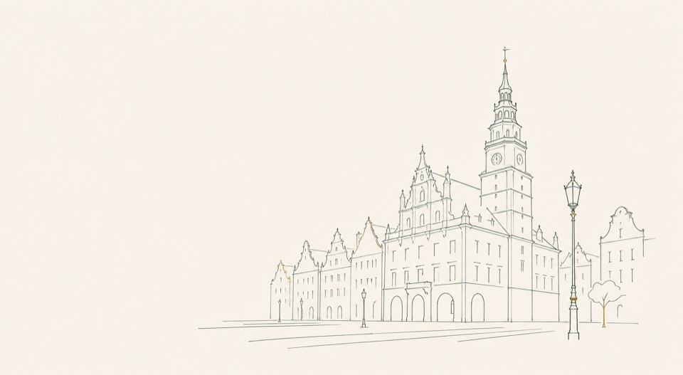 Szkic osiedla Stare Miasto w Głogowie